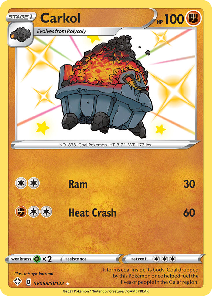 Carkol 068/122 Rare Shiny