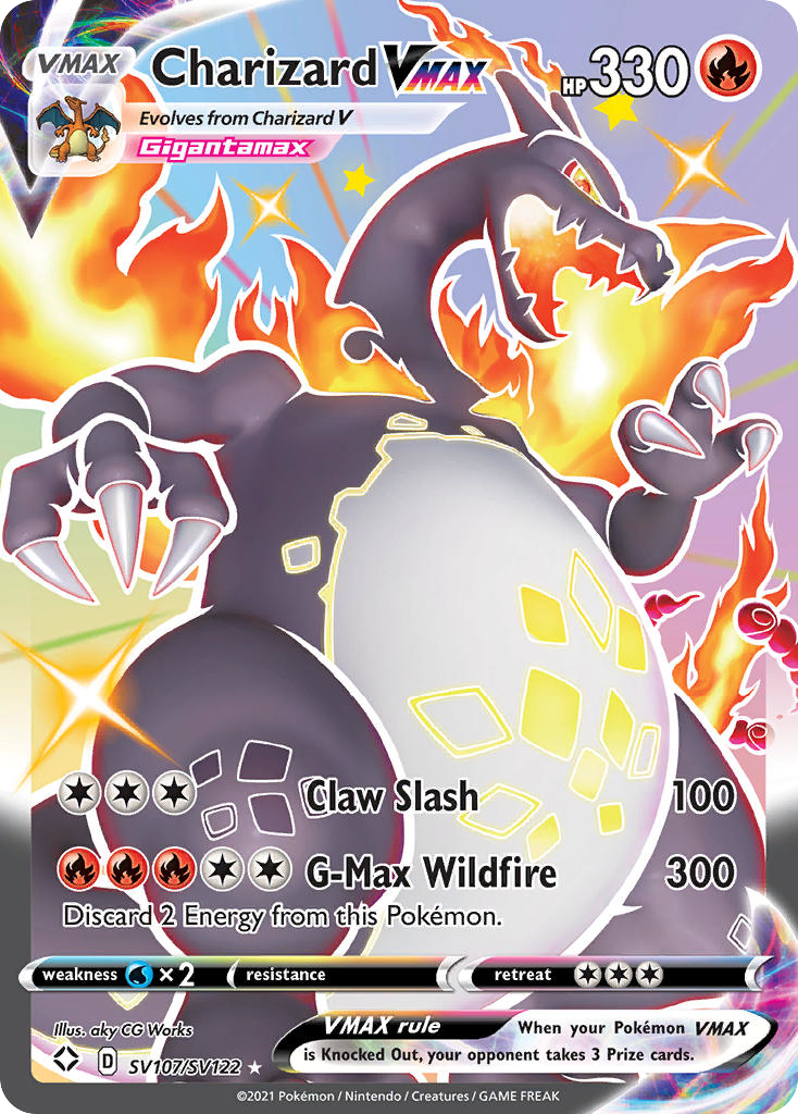 Charizard VMAX 107/122 Rare Holo VMAX