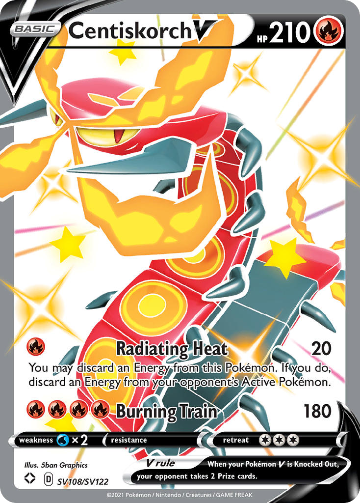 Centiskorch V 108/122 Rare Holo V