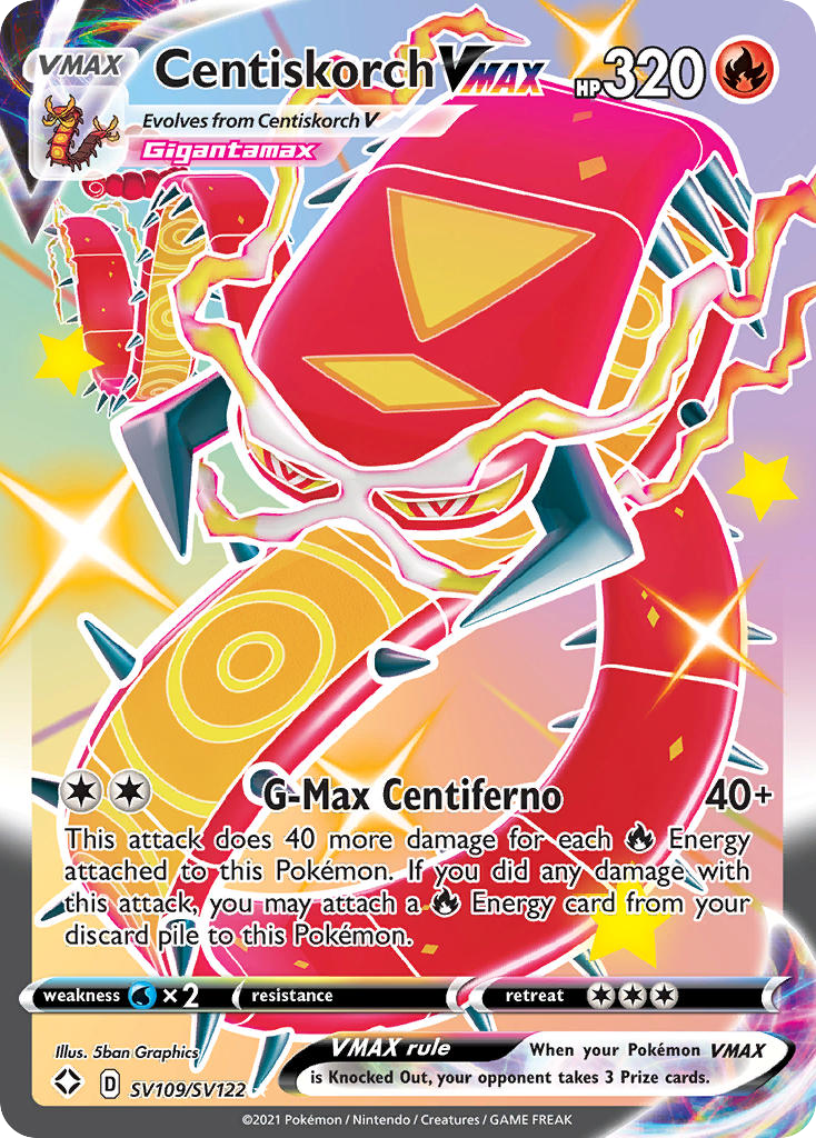 Centiskorch VMAX 109/122 Rare Holo VMAX