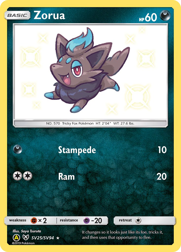 Zorua 025/94 Rare Shiny