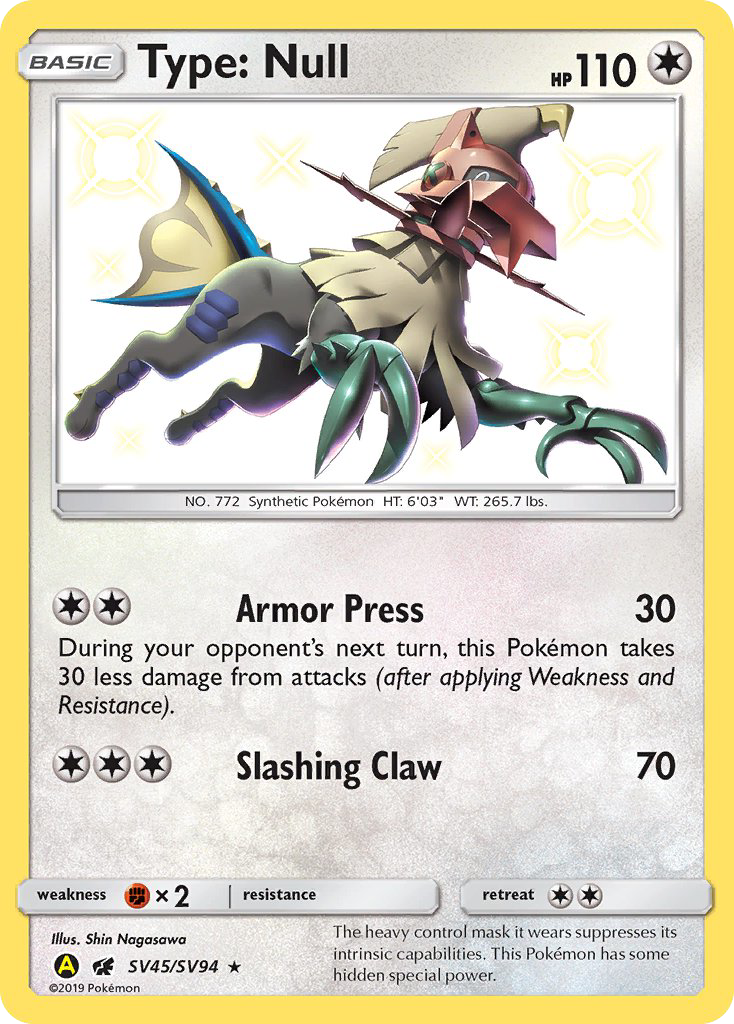 Type: Null 045/94 Rare Shiny