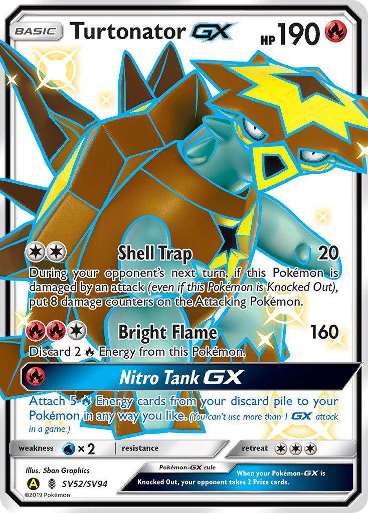 Turtonator-GX 052/94 Rare Shiny GX