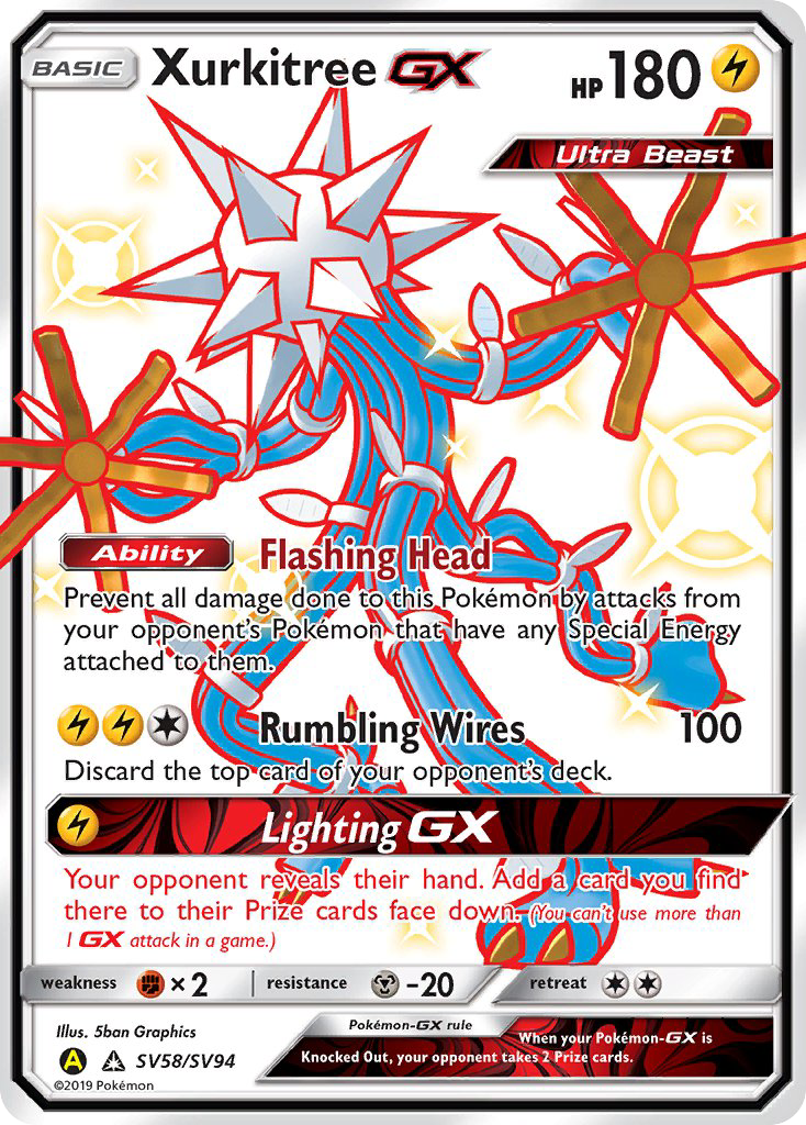 Xurkitree-GX 058/94 Rare Shiny GX