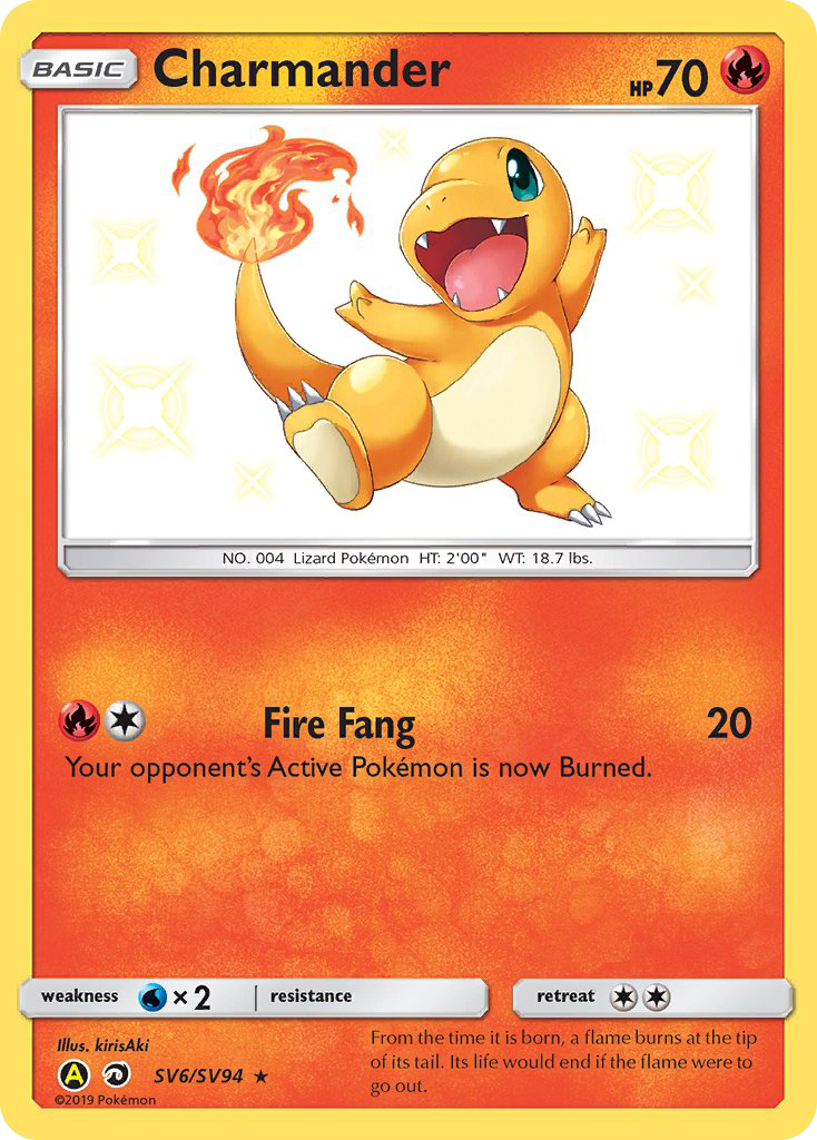 Charmander 006/94 Rare Shiny
