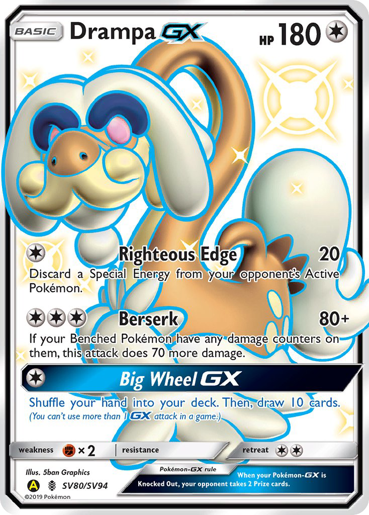 Drampa-GX 080/94 Rare Shiny GX