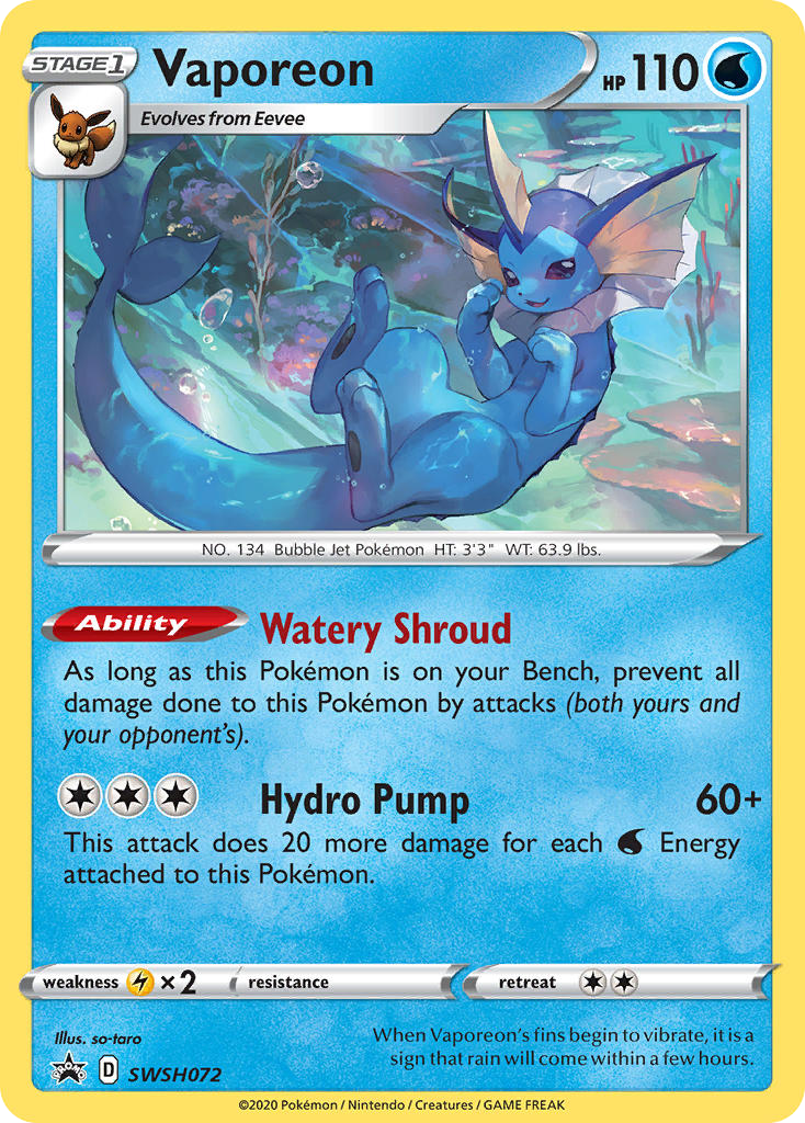 Vaporeon 072/304 Promo
