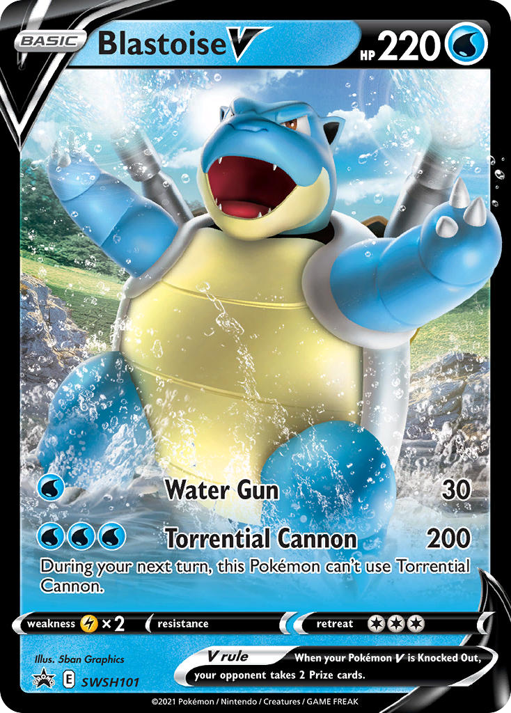 Blastoise V 101/304 Promo