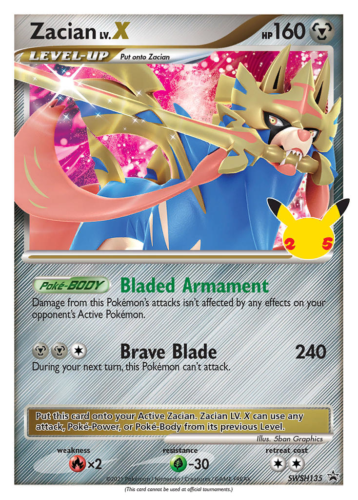 Zacian LV.X 135/304 Promo