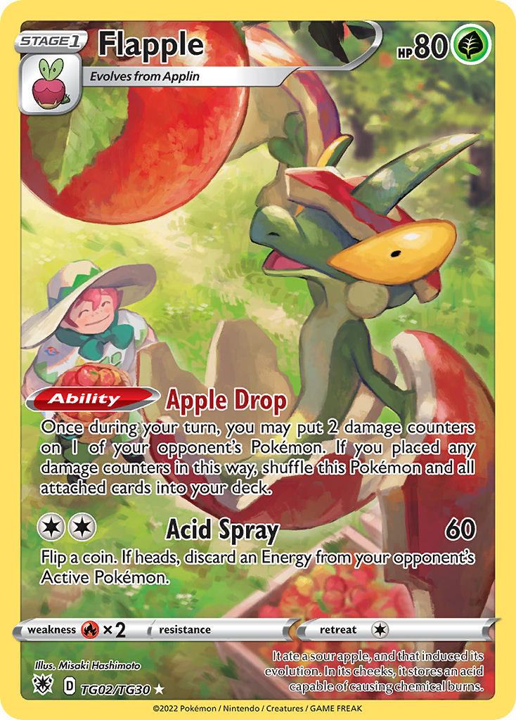Flapple 002/30 Trainer Gallery Rare Holo
