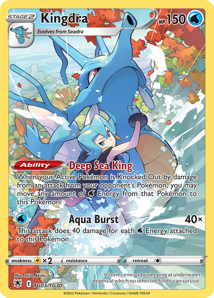 Kingdra 003/30 Trainer Gallery Rare Holo