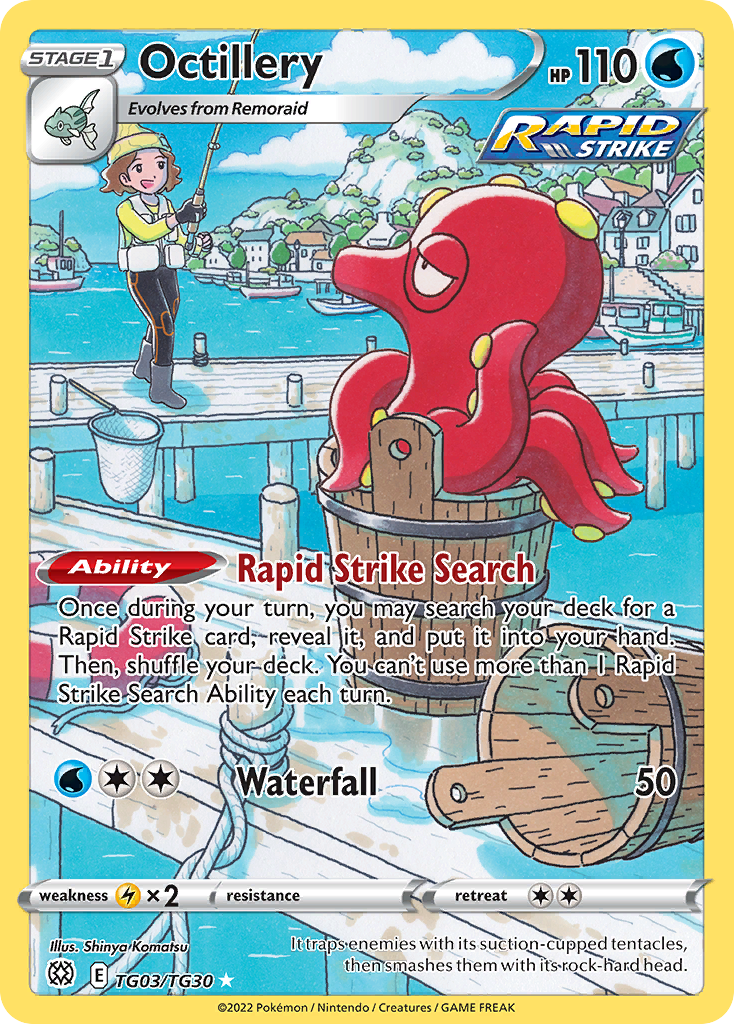 Octillery 003/30 Trainer Gallery Rare Holo