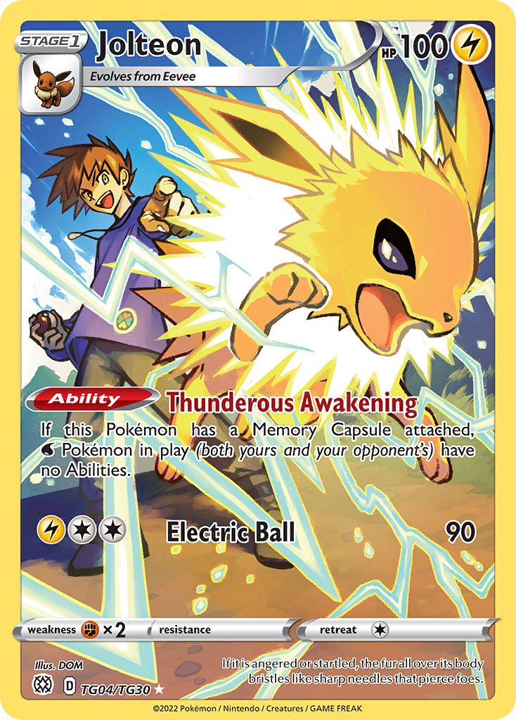 Jolteon 004/30 Trainer Gallery Rare Holo