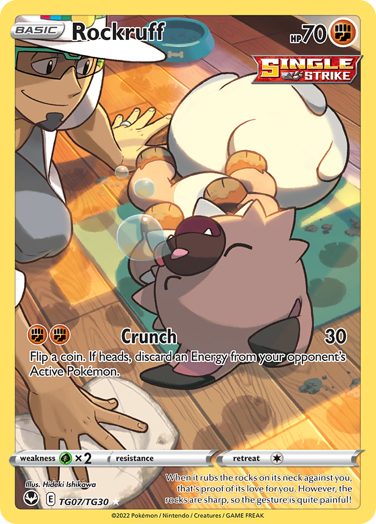 Rockruff 007/30 Trainer Gallery Rare Holo