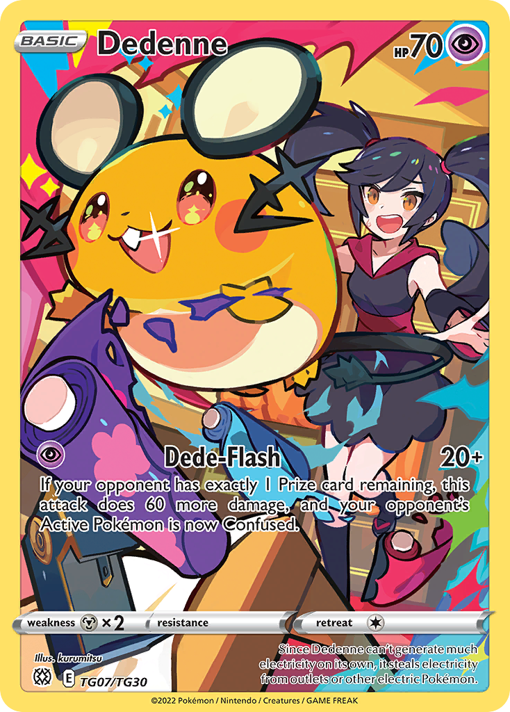 Dedenne 007/30 Trainer Gallery Rare Holo