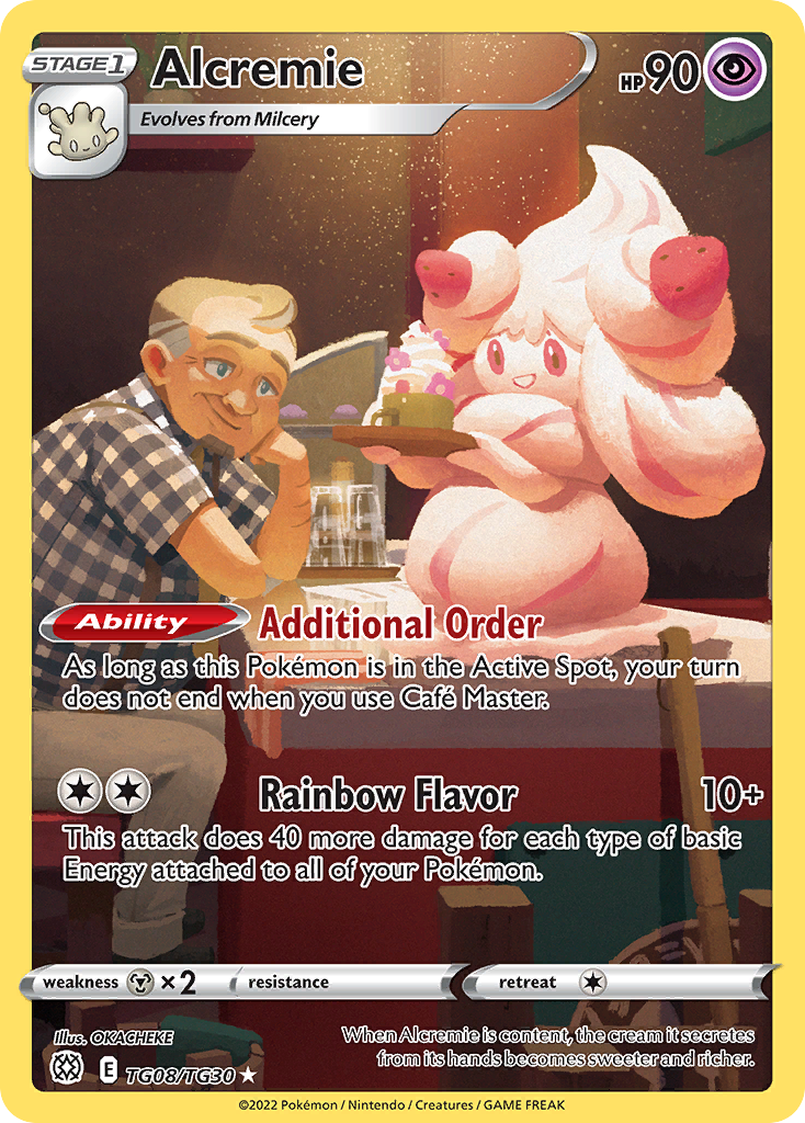Alcremie 008/30 Trainer Gallery Rare Holo