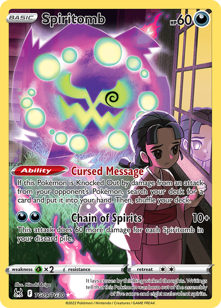 Spiritomb 009/30 Trainer Gallery Rare Holo