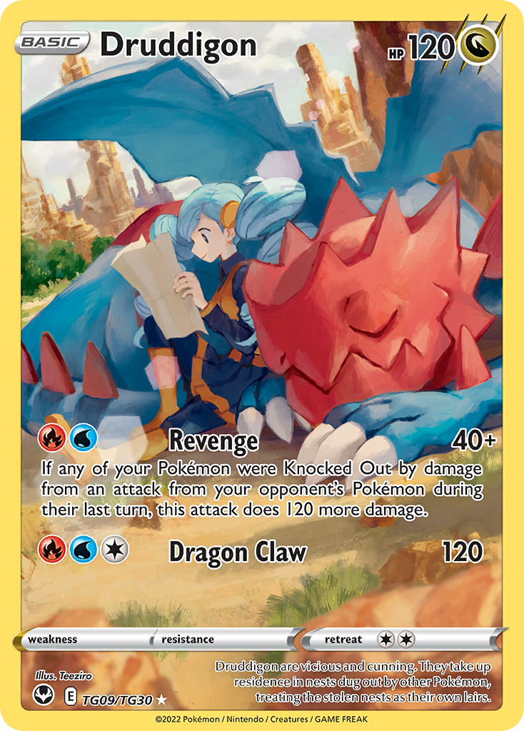 Druddigon 009/30 Trainer Gallery Rare Holo