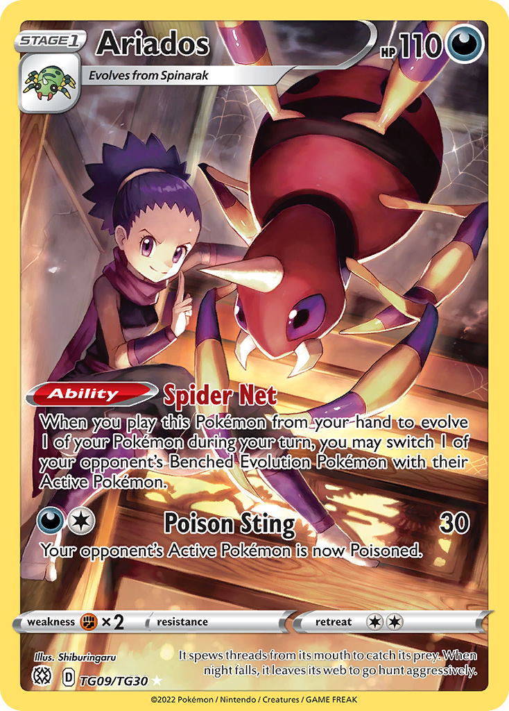 Ariados 009/30 Trainer Gallery Rare Holo