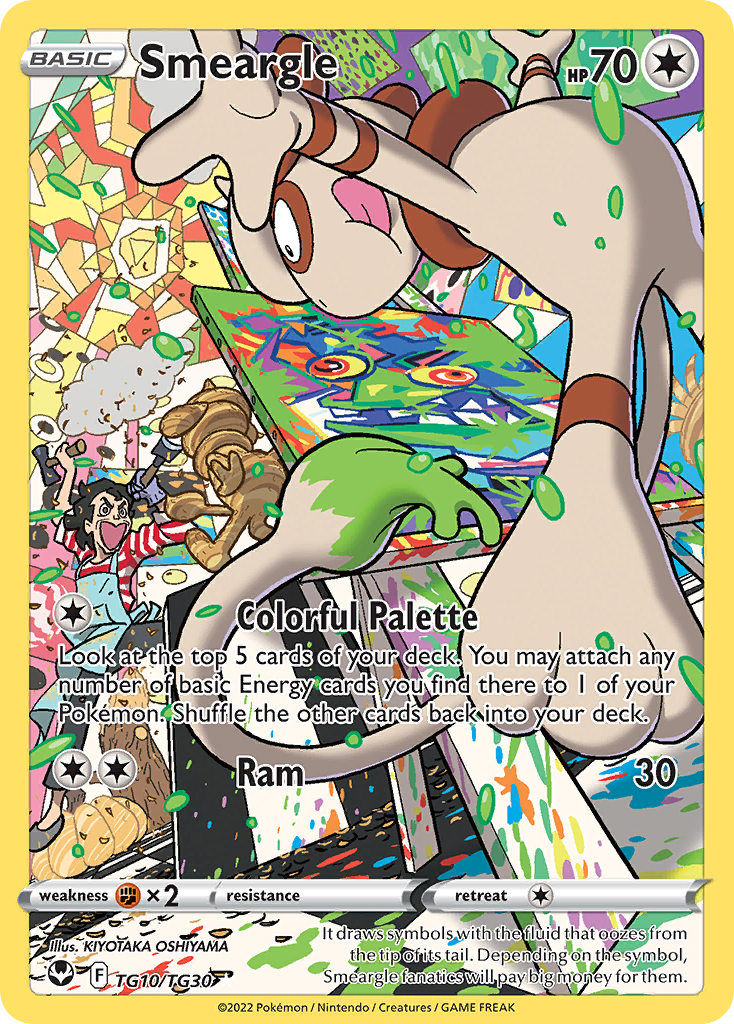Smeargle 010/30 Trainer Gallery Rare Holo