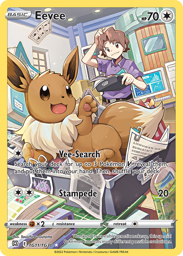 Eevee 011/30 Trainer Gallery Rare Holo