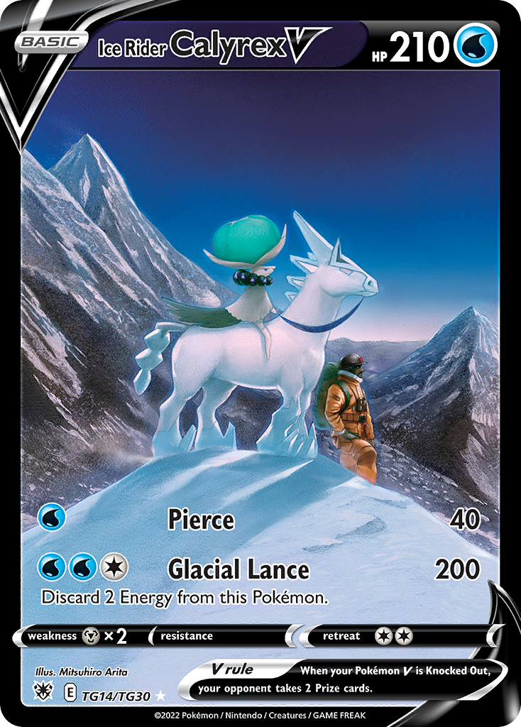 Ice Rider Calyrex V 014/30 Rare Holo V