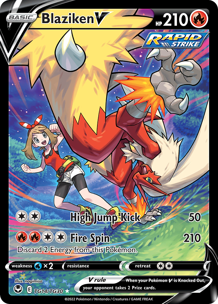 Blaziken V 014/30 Rare Holo V
