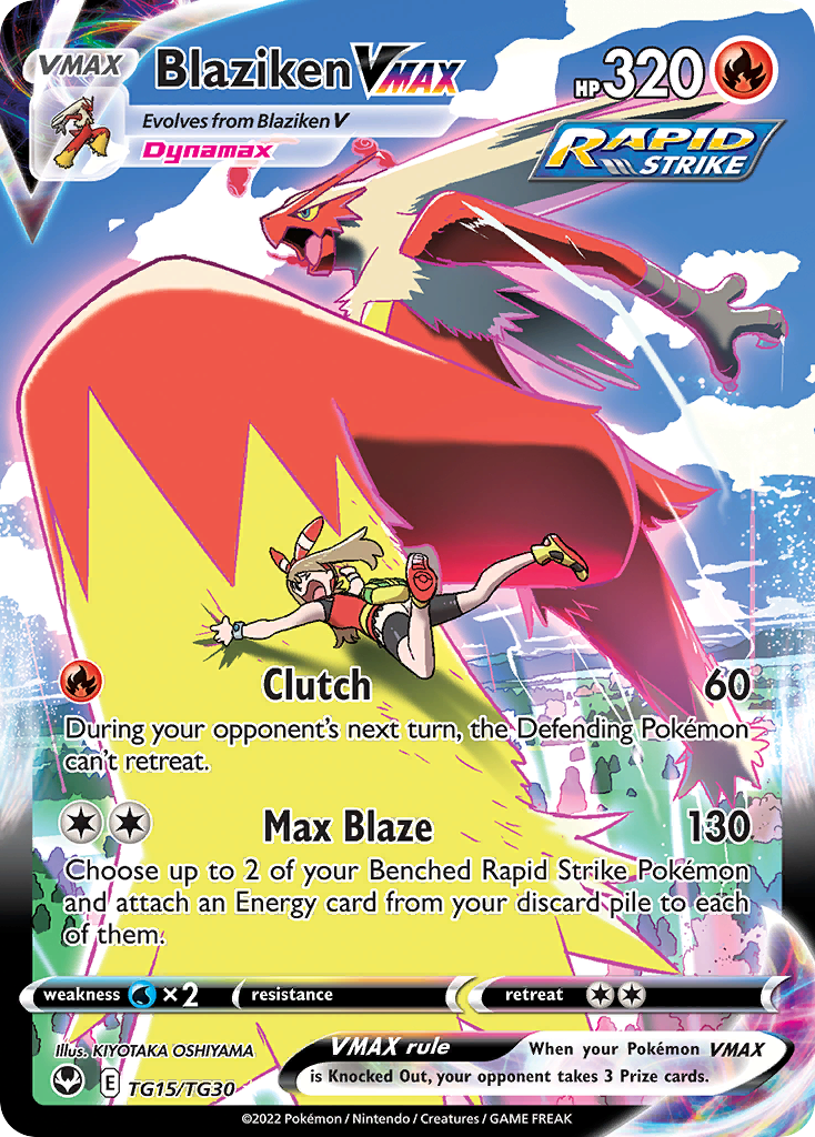 Blaziken VMAX 015/30 Rare Holo VMAX