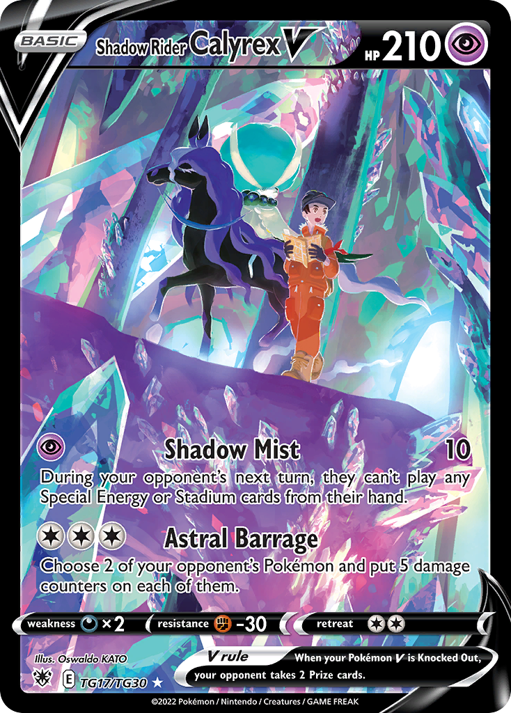 Shadow Rider Calyrex V 017/30 Rare Holo V