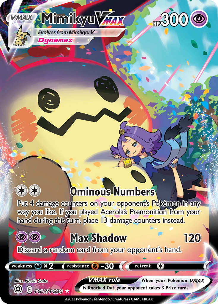 Mimikyu VMAX 017/30 Rare Holo VMAX