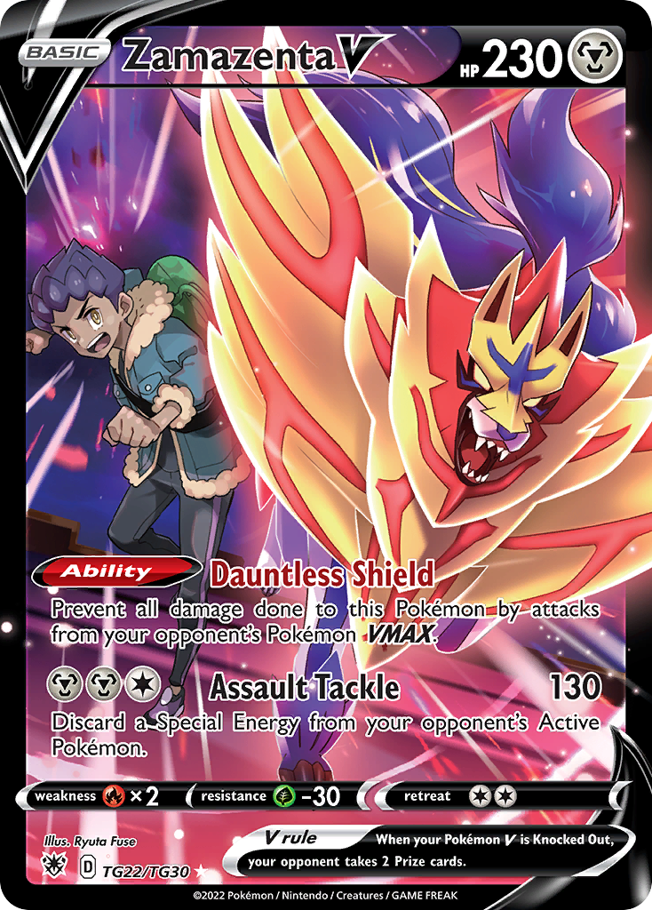 Zamazenta V 022/30 Rare Holo V