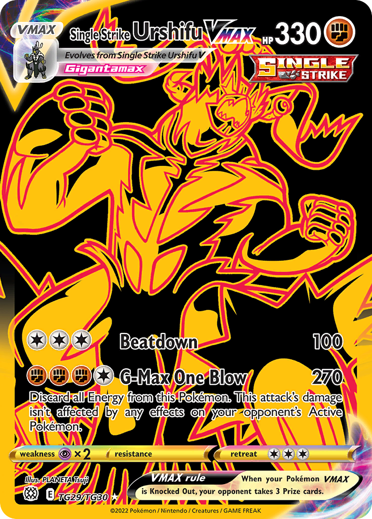 Single Strike Urshifu VMAX 029/30 Rare Secret